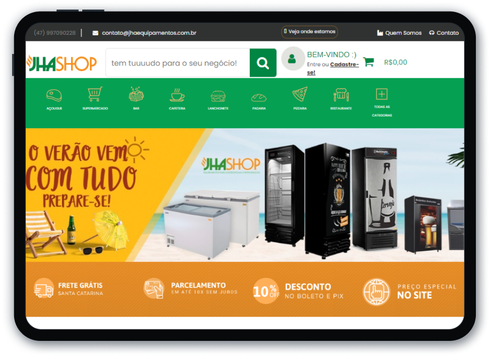JHA Desktop mockup
